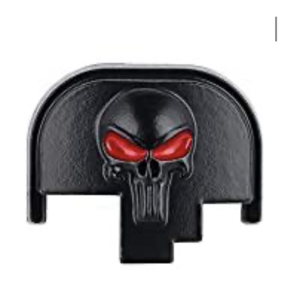 Black Skull Rear Slide Cover Plate Smith & Wesson M&P Rear Slide Cover Plate